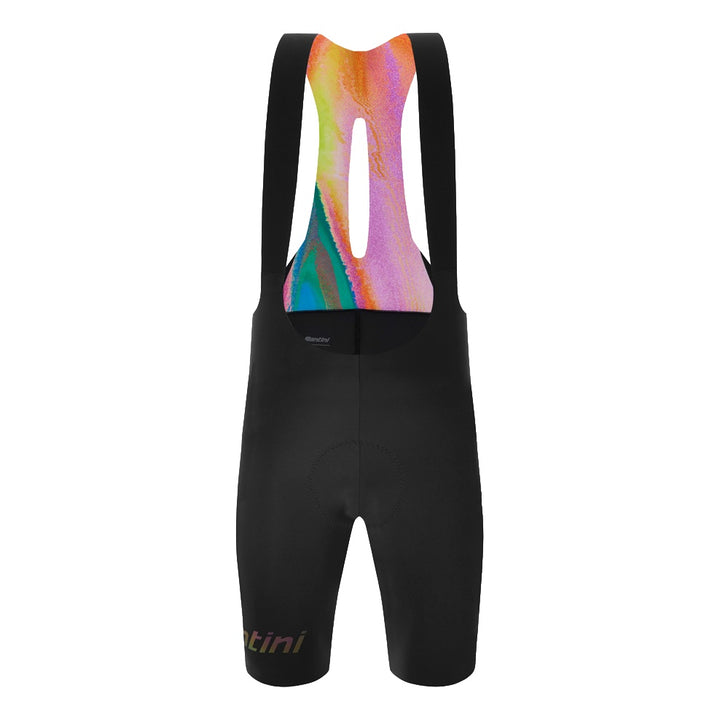 Santini Trägerhose kurz Unico 2025 Herren Schwarz