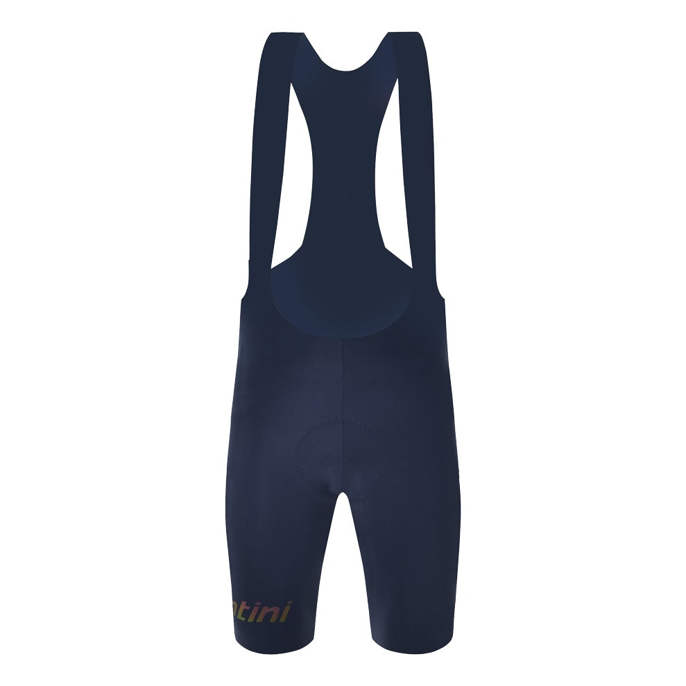 Santini Trägerhose kurz Unico Edge Herren Blau