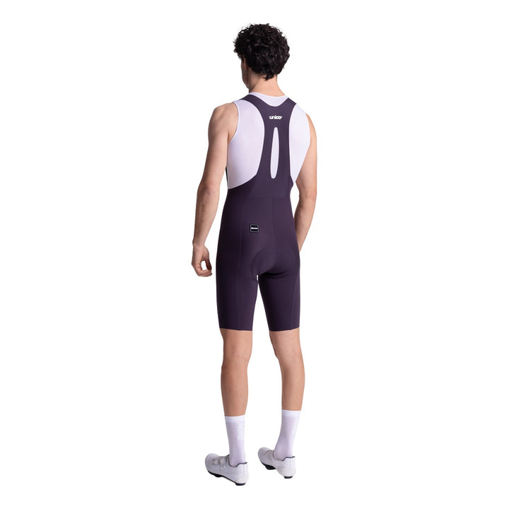 Santini Trägerhose kurz Unico Edge Herren Burgundy