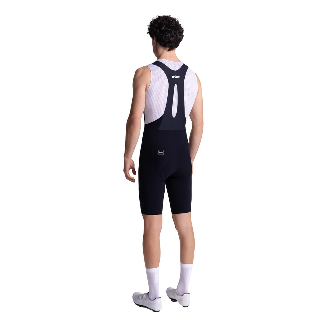 Santini Trägerhose kurz Unico Edge Herren Schwarz