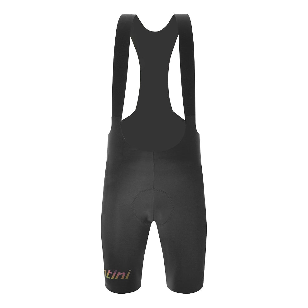 Santini Trägerhose kurz Unico Edge Herren Schwarz