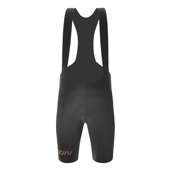 Santini Trägerhose kurz Unico Edge Herren Schwarz