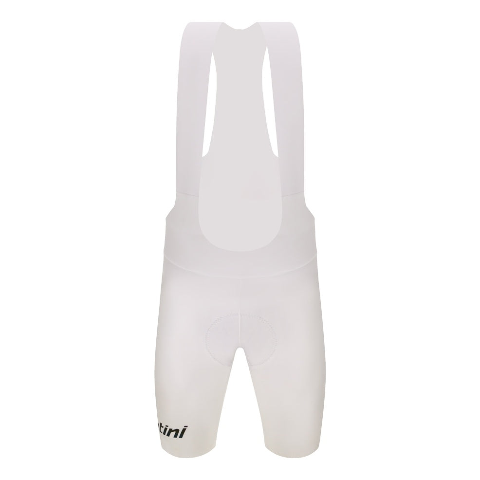 Santini Trägerhose kurz Unico Edge Herren Weiss