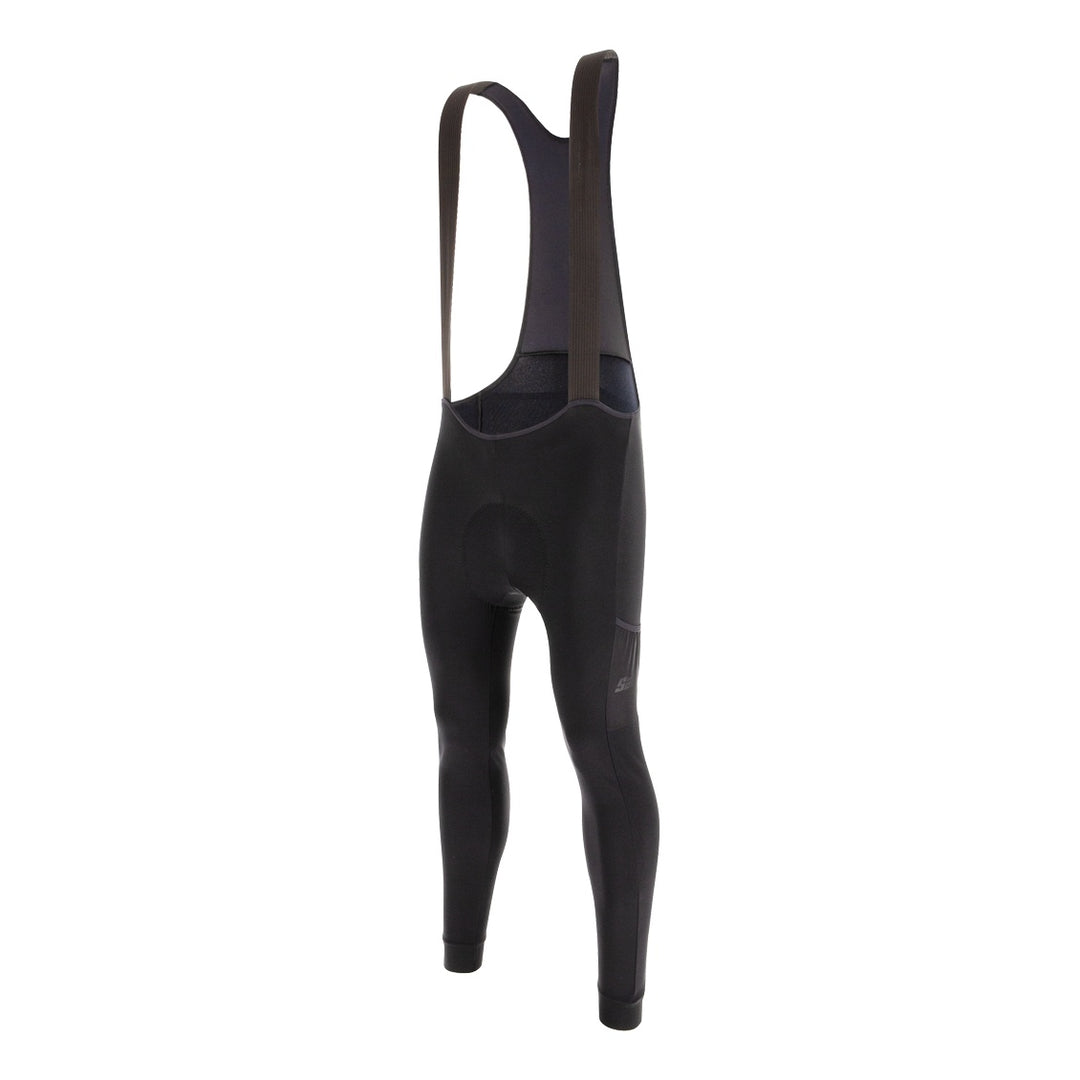 Santini Trägerhose lang Gravel Herren Schwarz