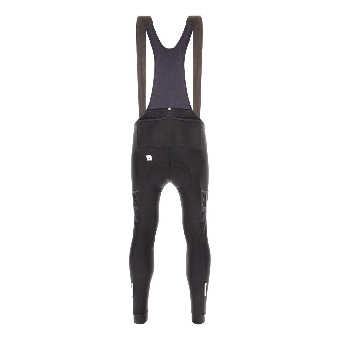 Santini Trägerhose lang Gravel Herren Schwarz