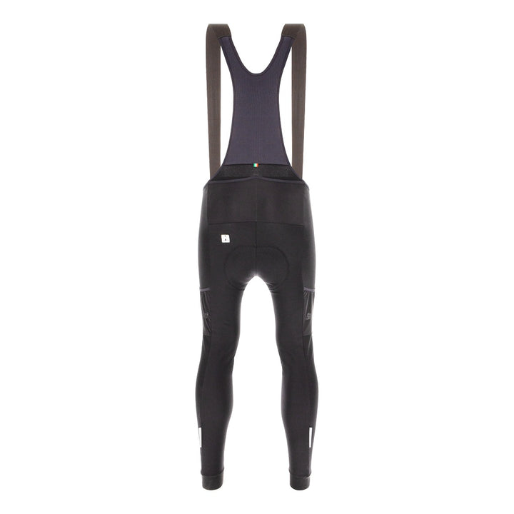 Santini Trägerhose lang Gravel Herren Schwarz