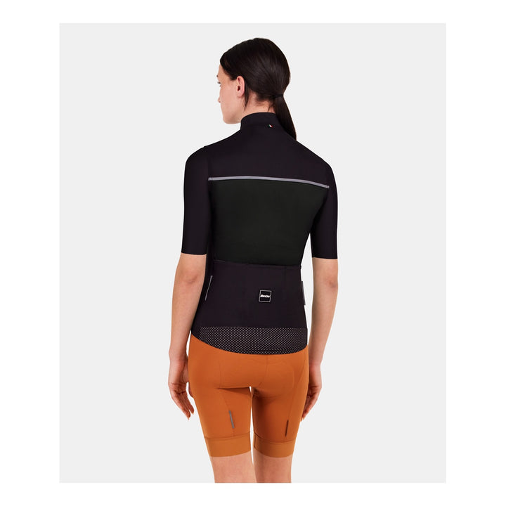 Santini Windweste RTR Unisex Schwarz