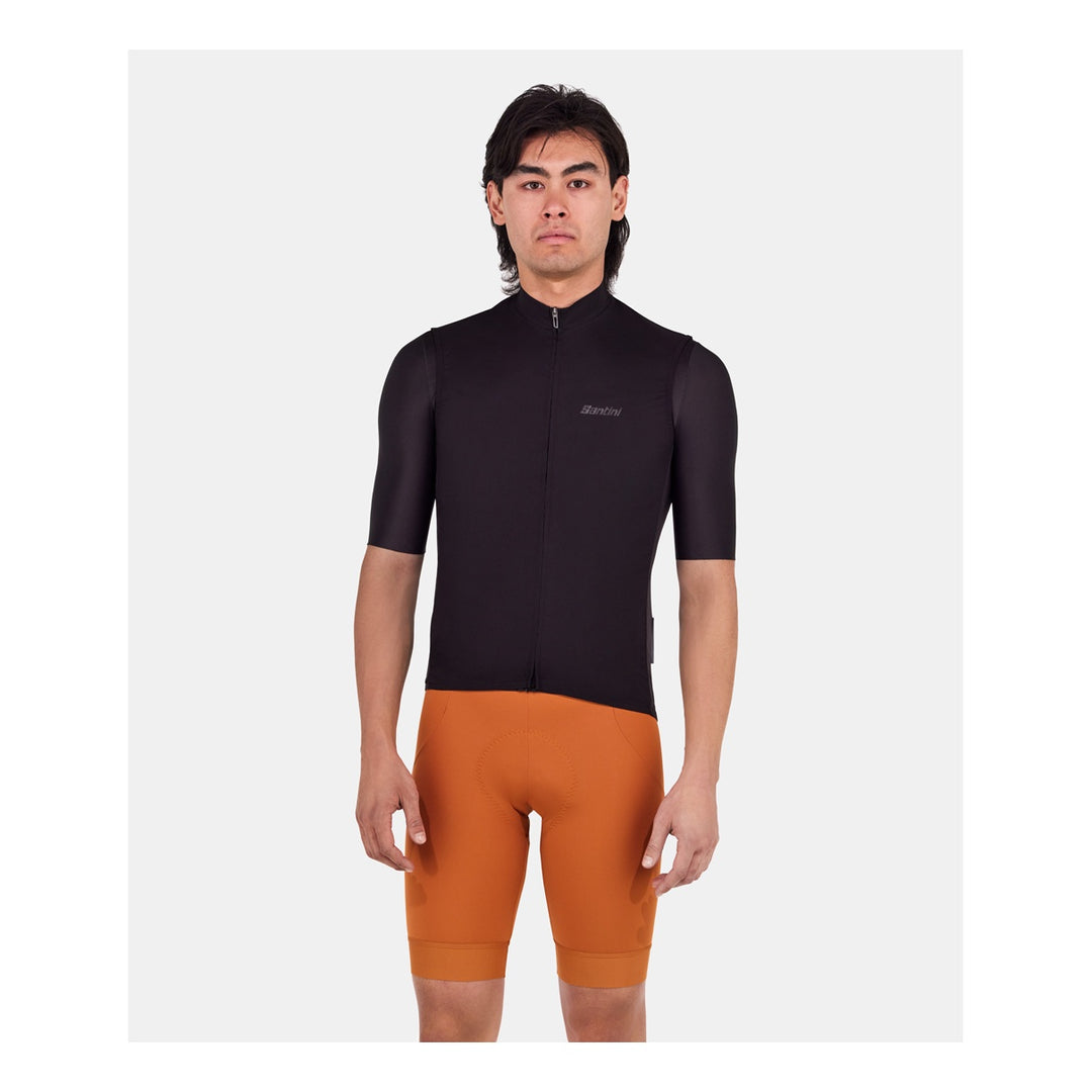 Santini Windweste RTR Unisex Schwarz