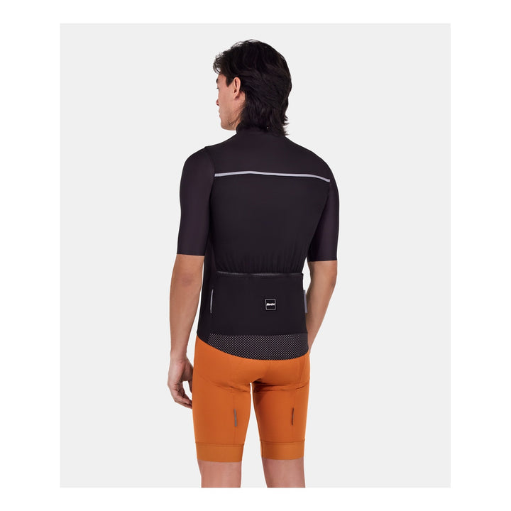 Santini Windweste RTR Unisex Schwarz