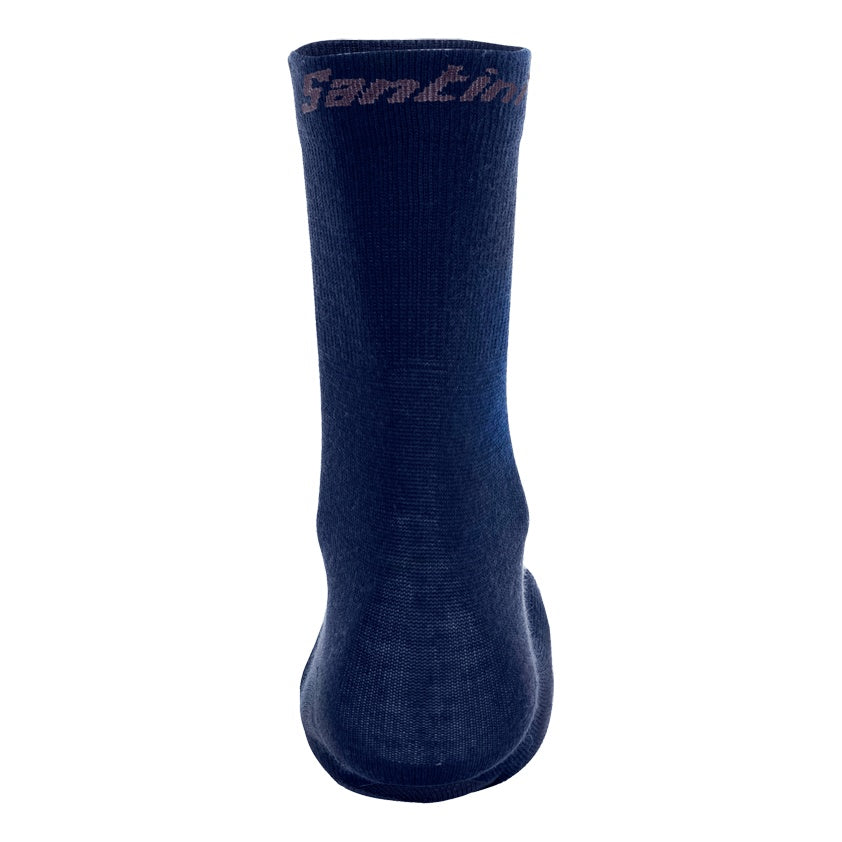 Santini Winter-Socken lang WIN Wool Herren Blau