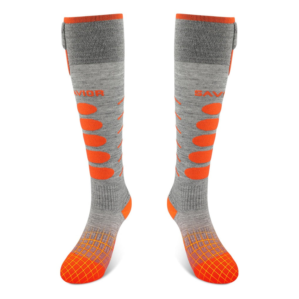 SAVIOR Ski Socks Bluetooth Montreal grau/orange