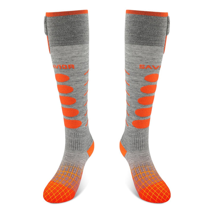 SAVIOR Ski Socks Bluetooth Montreal grau/orange