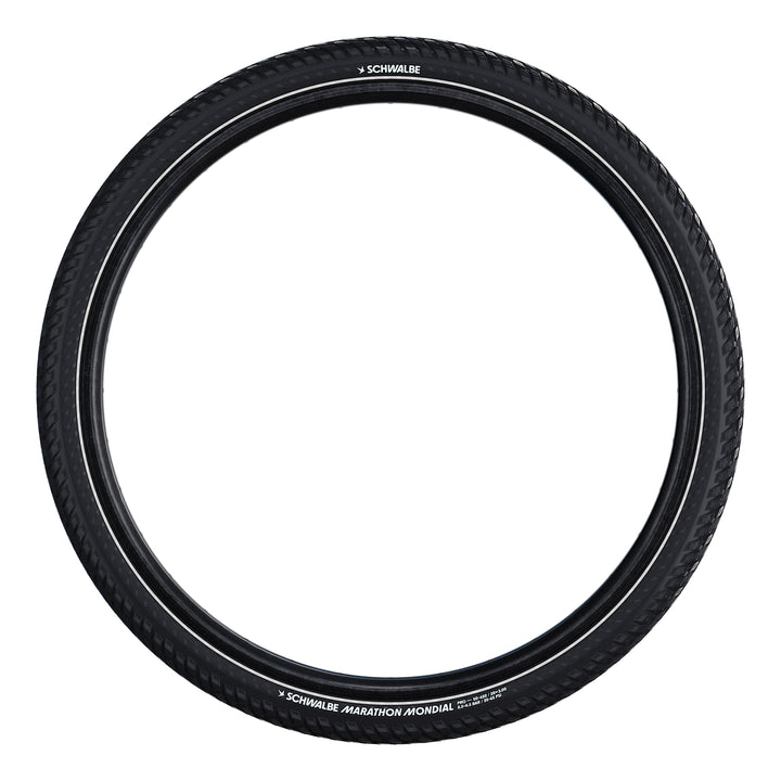 Schwalbe Pneu Marathon Mondial 700x47C Pro Falt mit Reflexstreifen black
