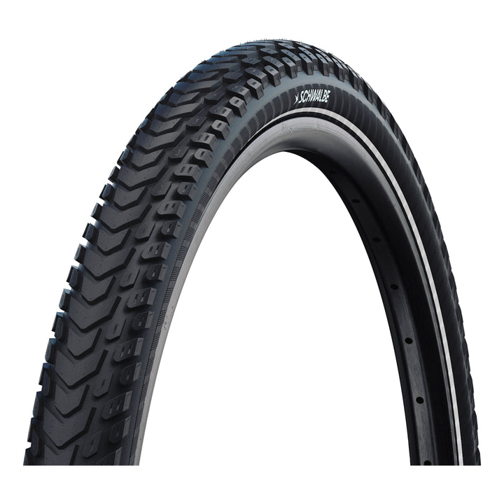 Schwalbe Pneu Marathon Mondial 700x47C Pro Falt mit Reflexstreifen black