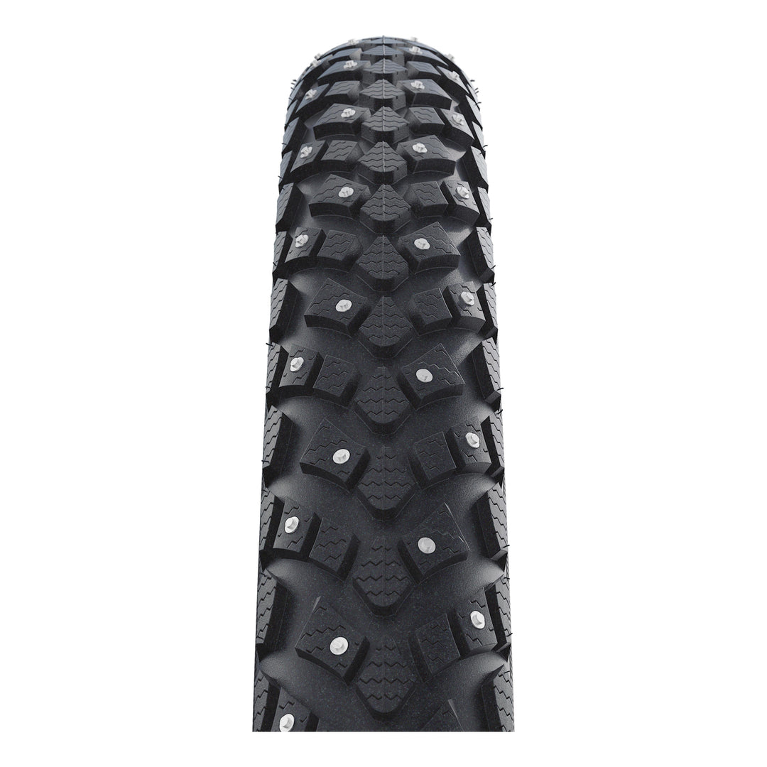 Schwalbe Pneu Marathon Plus Spike 700x35C Starr mit Reflexstreifen black