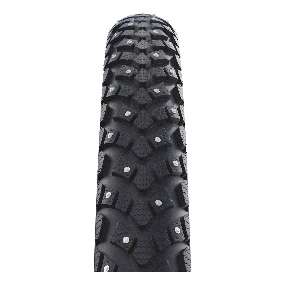 Schwalbe Pneu Marathon Plus Spike 700x55C Starr mit Reflexstreifen black