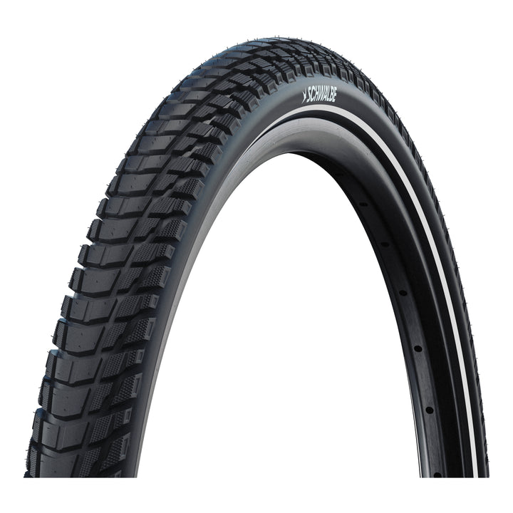Schwalbe Pneu Marathon Plus Tour 28x2.15 Addix Green starr mit Reflexstreifen black