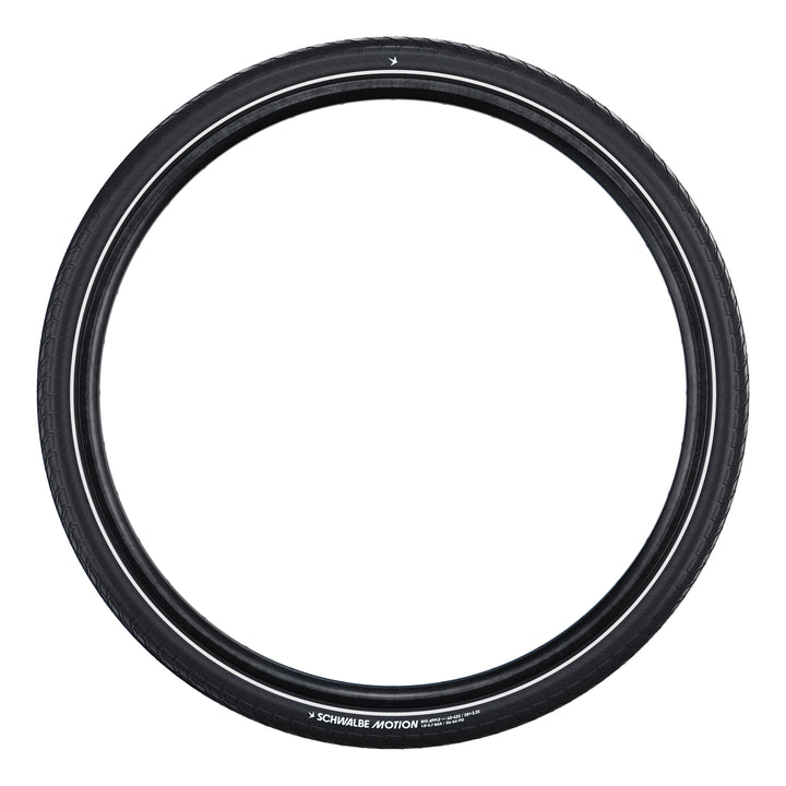 Schwalbe Pneu Motion Big Apple 27.5x2.15 Addix Green starr mit Reflexstreifen black