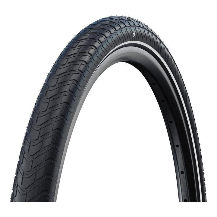 Schwalbe Pneu Motion Big Apple 27.5x2.15 Addix Green starr mit Reflexstreifen black
