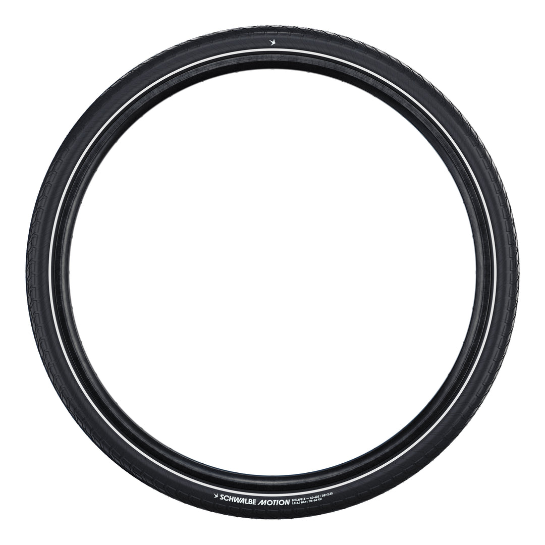 Schwalbe Pneu Motion Big Apple 28x2.00 Addix Green starr mit Reflexstreifen black