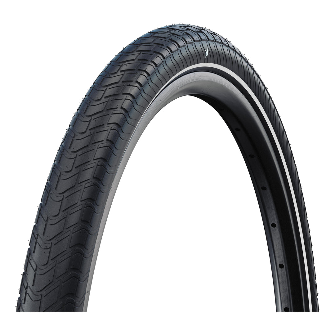 Schwalbe Pneu Motion Big Apple 28x2.35 Addix Green starr mit Reflexstreifen black