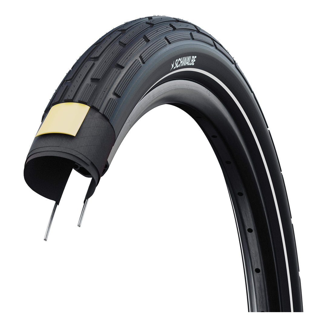 Schwalbe Pneu Motion Fat Frank 26x2.35 Starr mit Reflexstreifen black