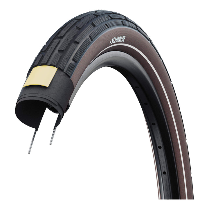 Schwalbe Pneu Motion Fat Frank 27x2.35 Starr mit Reflexstreifen black brown