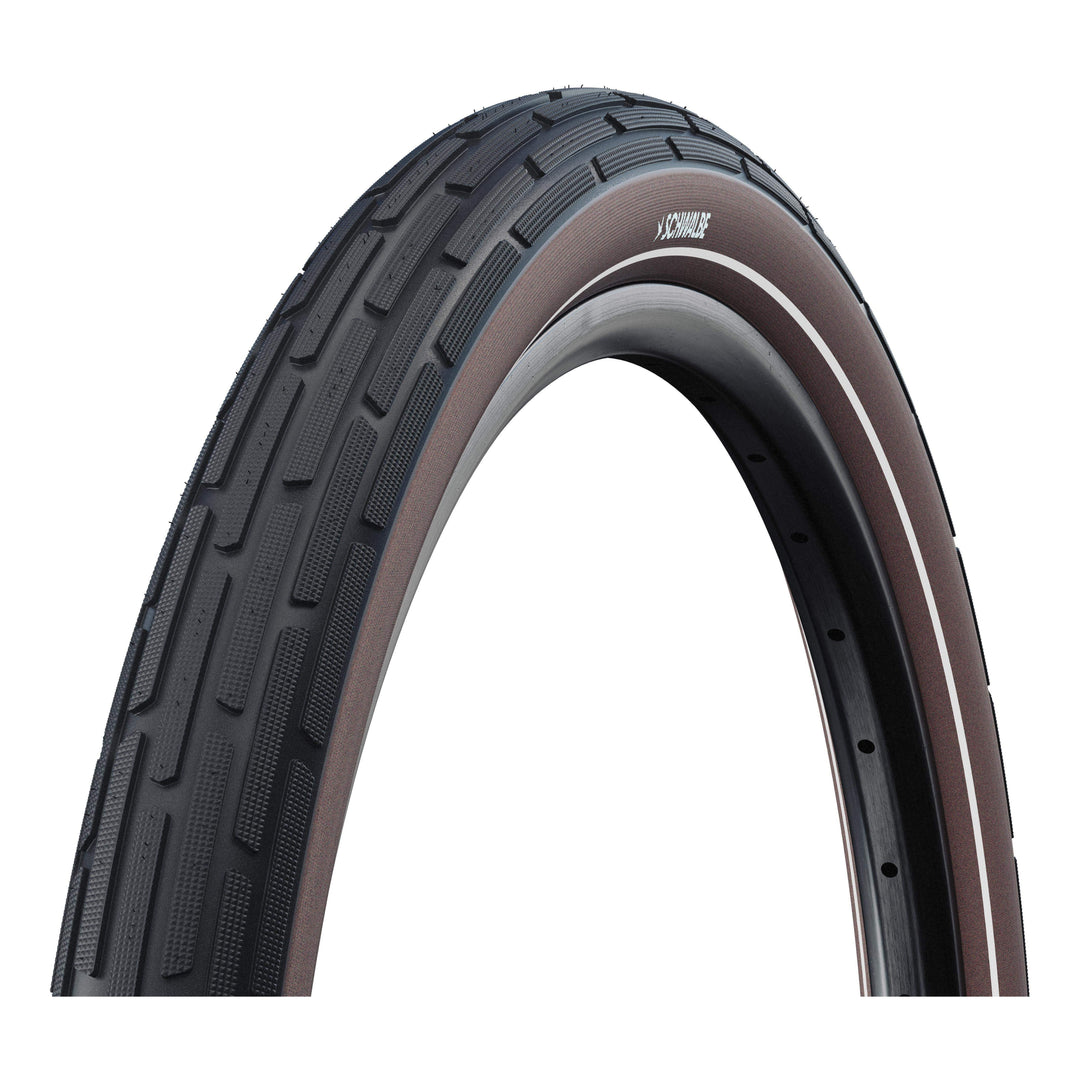 Schwalbe Pneu Motion Fat Frank 27x2.35 Starr mit Reflexstreifen black brown