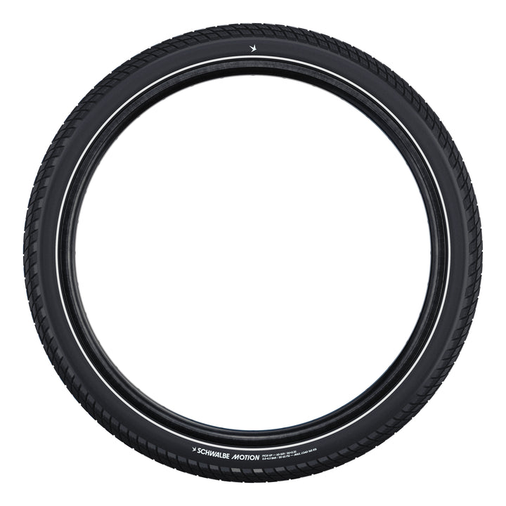 Schwalbe Pneu Motion Pick-Up 20x2.15 Starr mit Reflexstreifen black