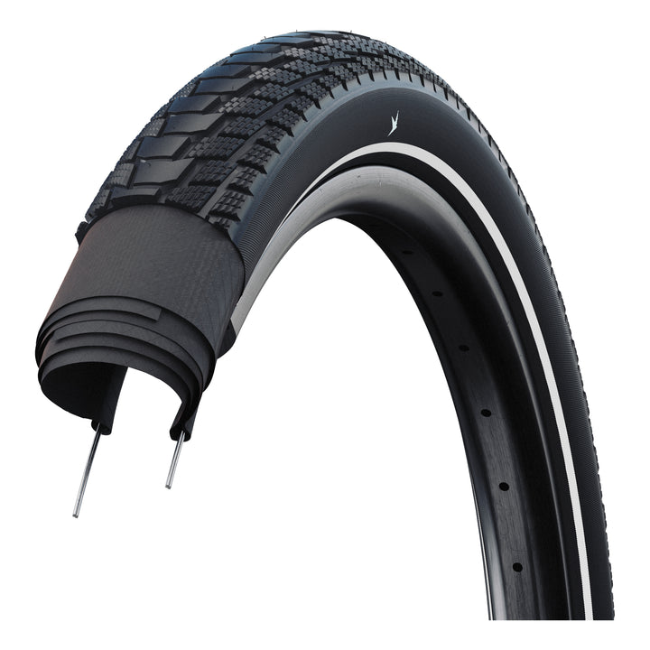 Schwalbe Pneu Motion Pick-Up 24x2.15 Starr mit Reflexstreifen black
