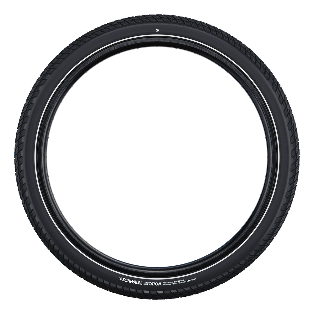 Schwalbe Pneu Motion Pick-Up 26x2.15 Starr mit Reflexstreifen black