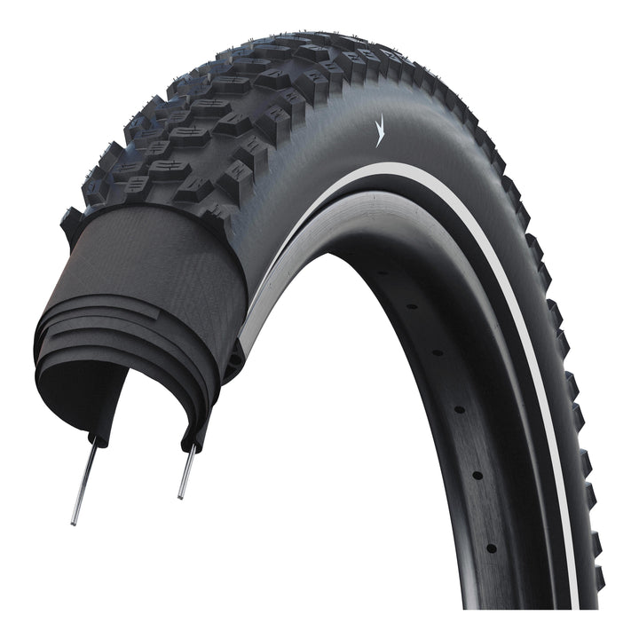Schwalbe Pneu Motion Smart Sam Cargo 26x2.35 Addix E Starr mit Reflexstreifen black