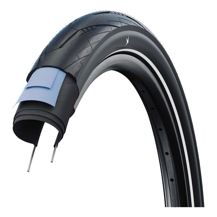 Schwalbe Pneu Motion Super Moto 27.5x2.40 Starr mit Reflexstreifen black
