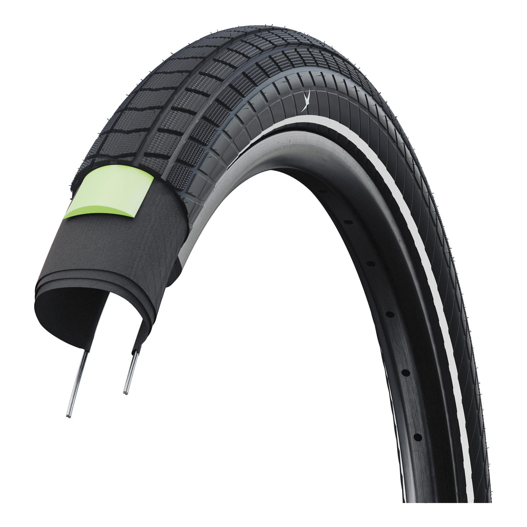 Schwalbe Pneu Motion Super Moto-X 27.5x2.40 Starr mit Reflexstreifen black