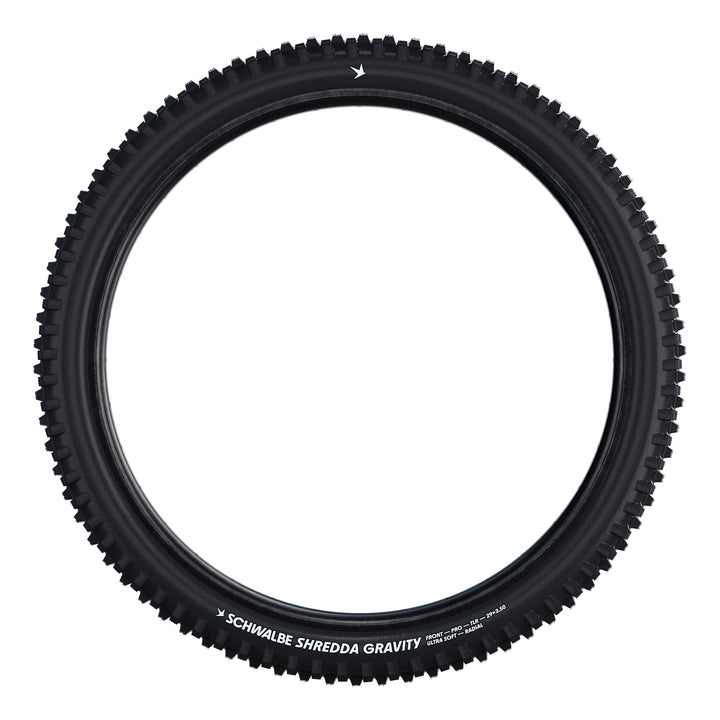 Schwalbe Pneu Shredda Front 29x2.50 Gravity Pro Addix UltraSoft TL-Ready black Radial black