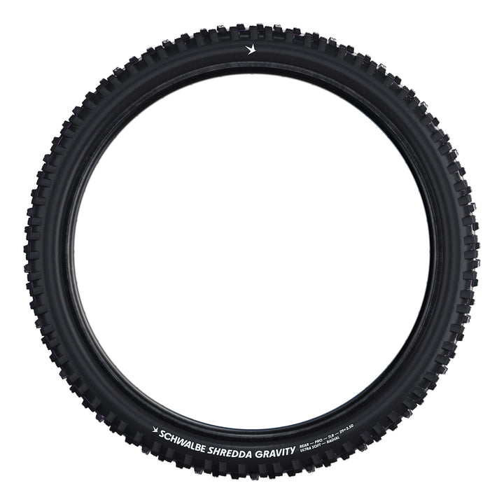 Schwalbe Pneu Shredda Rear 27.5x2.50 Gravity Pro Addix UltraSoft TL-Ready black Radial black