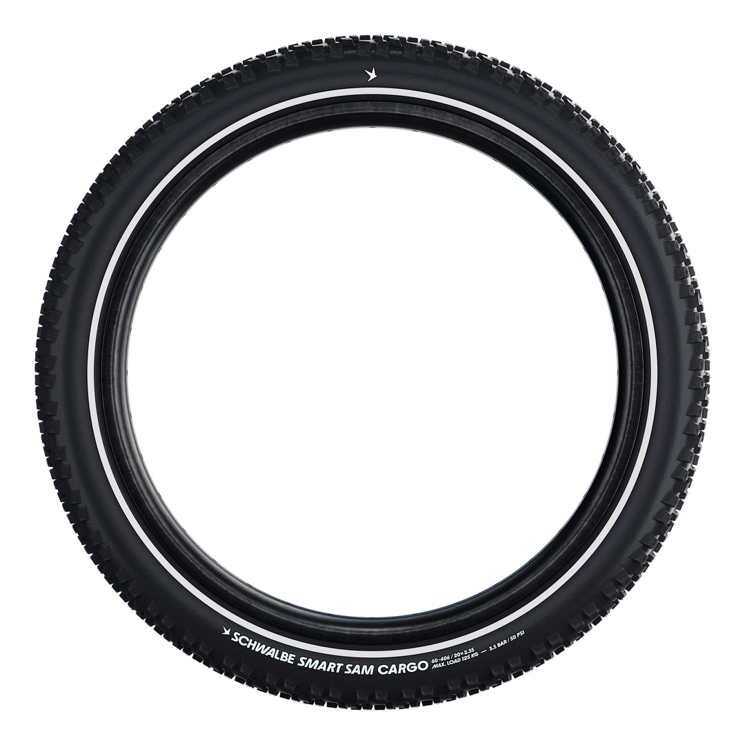 Schwalbe Pneu Smart Sam Cargo 20x2.35 Addix E starr mit Reflexstreifen black