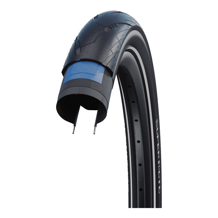 Schwalbe Pneu Super Moto 27.5x2.40 Starr mit Reflexstreifen black