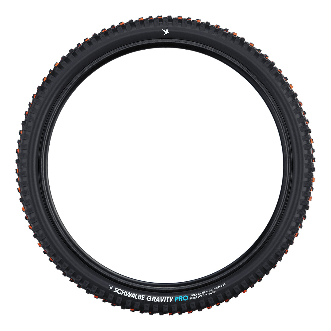 Schwalbe Pneu Tacky Chan 29x2.50 Gravity Pro UltraSoft TL-Ready black Radial black
