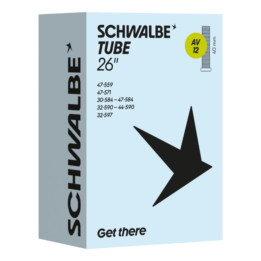 Schwalbe Schlauch AV12 26" 30/47-559/597 Autoventil 40mm black