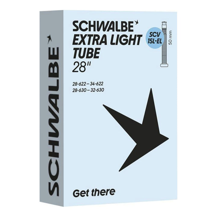 Schwalbe Schlauch SCV15L-EL Extra Light 28" 28/34-622/630 Clik Valve 50mm black