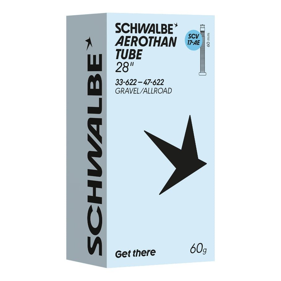 Schwalbe Schlauch SCV17-AE Aerothan 28" 33/47-622 Clik Valve 60mm transparent