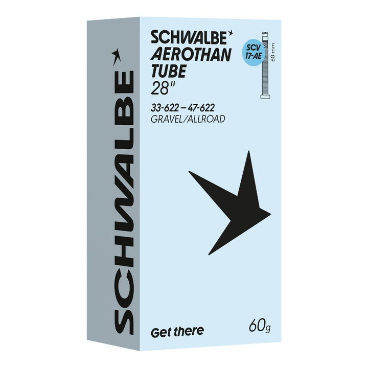 Schwalbe Schlauch SCV17-AE Aerothan 28" 33/47-622 Clik Valve 60mm transparent