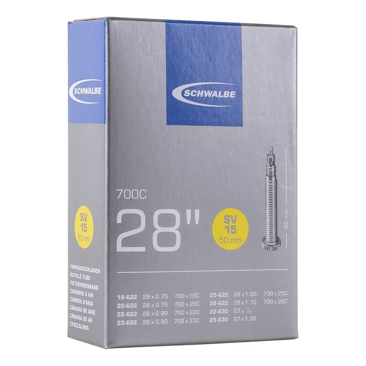 Schwalbe Schlauch SV15 28" 18/28-622/630 Prestaventil 50 mm black