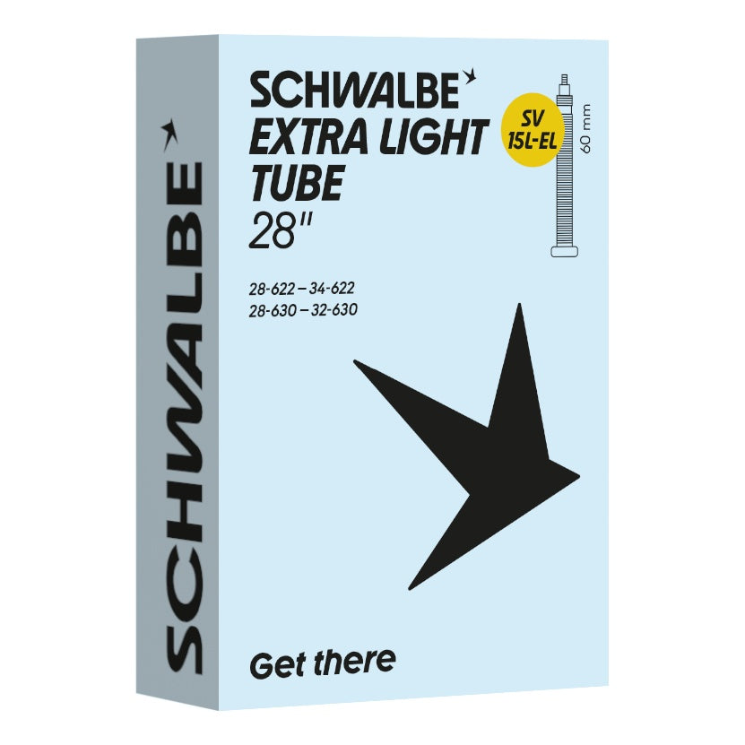 Schwalbe Schlauch SV15L-EL Extra Light 28" 28/34-622/630 Prestaventil 60mm black