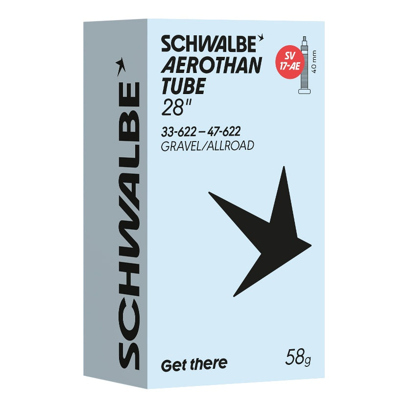 Schwalbe Schlauch SV17-AE Aerothan 28" 33/47-622 Prestaventil 40mm transparent