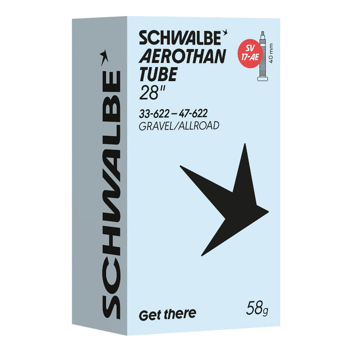 Schwalbe Schlauch SV17-AE Aerothan 28" 33/47-622 Prestaventil 40mm transparent