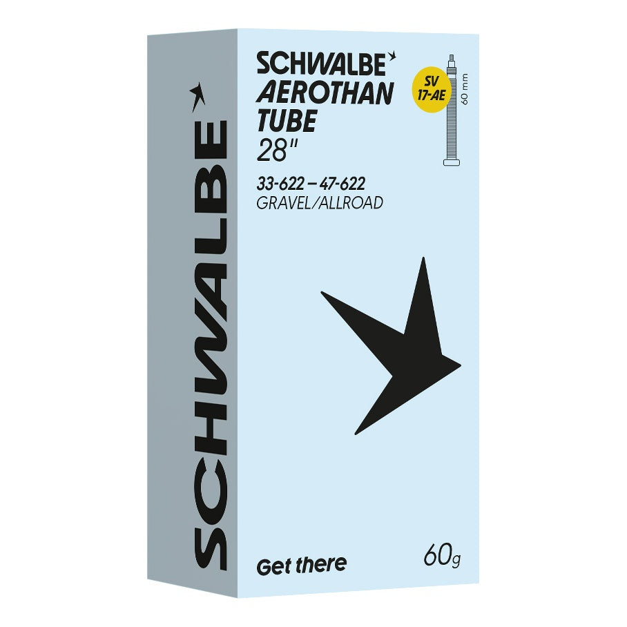 Schwalbe Schlauch SV17-AE Aerothan 28" 33/47-622 Prestaventil 60mm transparent