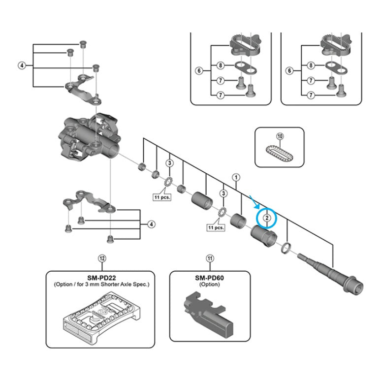 Shimano Konus PD-M9100 links 