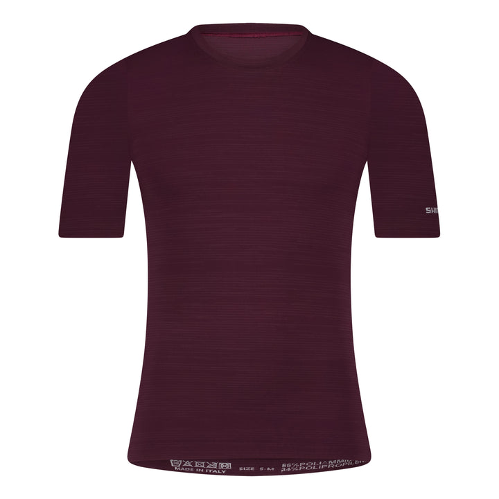 Shimano Men Evolve Terra Seamless T-Shirt wine red
